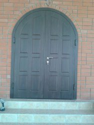 Дверь металлическая входная арочная модель 1212