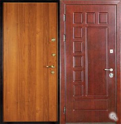 Дверь металлическая МДФ+ Временная панель . модель 16